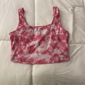 tie dye crop top
